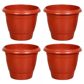 Kit 4 Vasos Redondos Extra Grande 44L Cerâmico