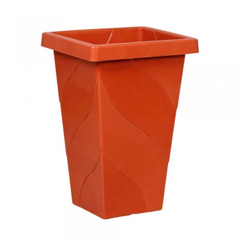 Vaso Coluna Quadrado Grande 28,8 Litros Cerâmica