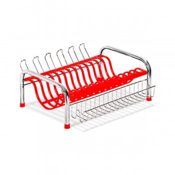 Secador - Escorredor Prime Cama Tubo - Vermelho
