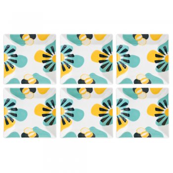 Jogo 6 Pratos Fundo Quartier Mandacaru