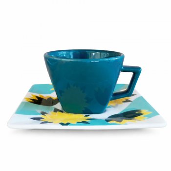 Xícara de Chá 200 ml com Pires Quartier Mandacaru