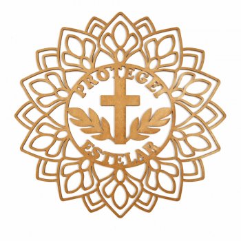 Mandala Protegei este lar 30 Cm MDF