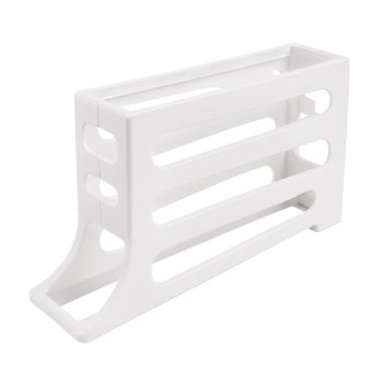 Porta Ovos Rolante para 20 Ovos Organizador Dispenser Branco