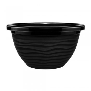 Vaso Redondo Ondulado 4,2 Litros Preto
