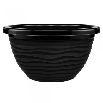 Vaso Redondo Ondulado 7,7 Litros Preto