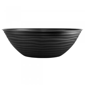 Vaso Redondo Bacia Ondulado 12 Litros Preto