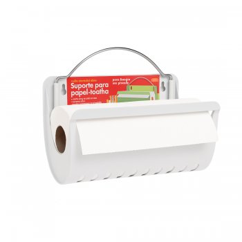 Suporte para Papel Toalha Cromo Colors - Branco