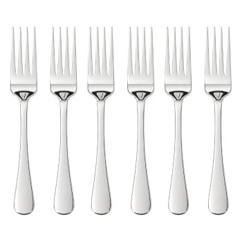 6 Garfos de Mesa Inox Linha Monet