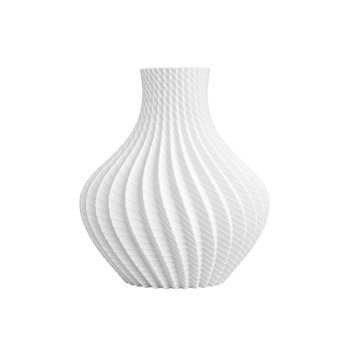 Vaso Pequeno Decorativo Espiral Texturizado Branco