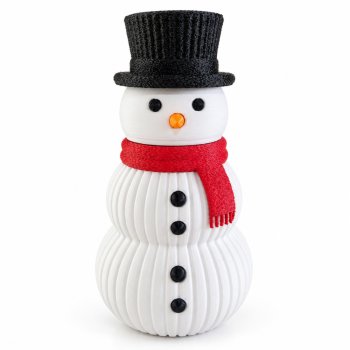 Boneco de Neve Natalino com Cachecol e Cartola