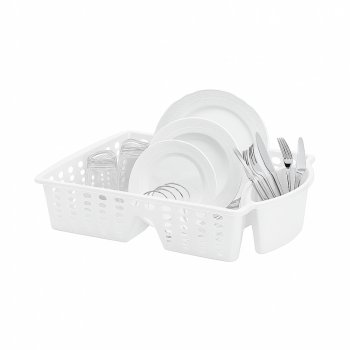 Escorredor de Pratos e Louças Luxury - Branco
