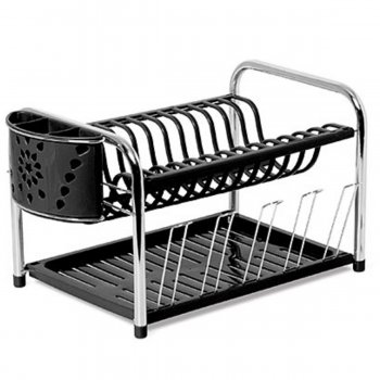 Secador Master Tubo com Porta Talheres e Copos - Preto