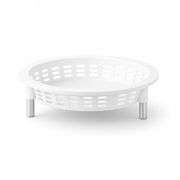 Fruteira / Organizador Redondo de Mesa - Branco