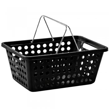 Cesta Organizadora N°03 Superútil com Alça Cromada Preto