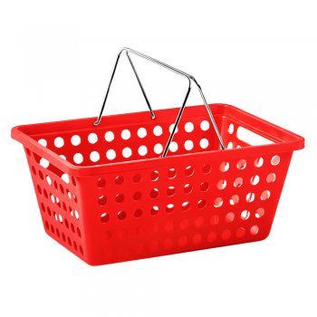 Cesta Organizadora N°02 Superútil com Alça Cromada Vermelho