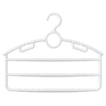 Cabide Vip para Calças 3 Divisões Branco