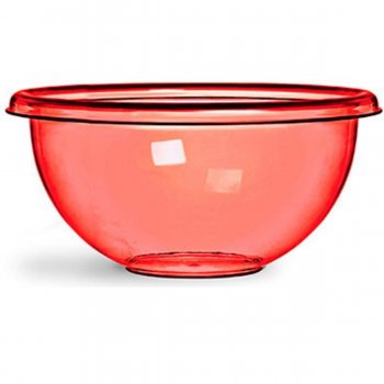 Saladeira Crystal Redonda 34 Cm Vermelha Niquelart N440-5