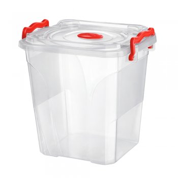 Pote Box Mantimento Quadrado 10,5 Litros com Trava