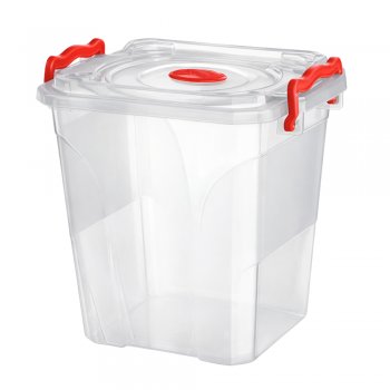 Pote Box Mantimento Quadrado 14,5 Litros com Trava