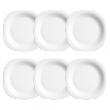 Jogo 6 Pratos Rasos Plaza Opaline 29,5cm