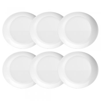 Jogo 6 Pratos Rasos Opaline Grill Nadir