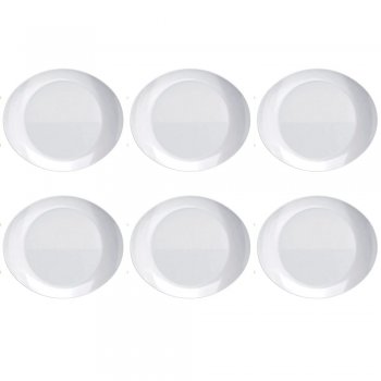 Jogo de 6 Pratos Rasos Opaline Grill Nadir
