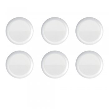 Jogo de 6 Pratos Raso Blanc Nadir Opaline 27cm