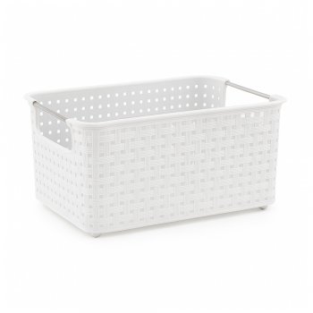 Cesto N°01 Organizador Rattan - Branco