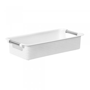 Cesto 02 Organizador Rattan - Branco
