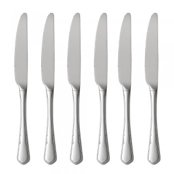 6 Facas de Mesa 22,5 cm Ouro Preto