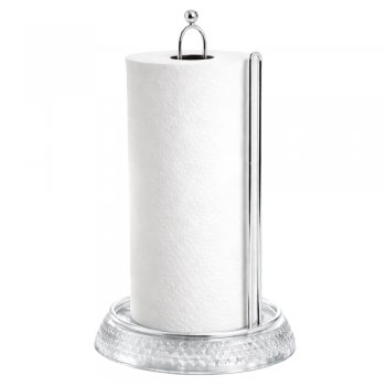 Suporte Diamante para Rolo de Papel Toalha Base Transparente