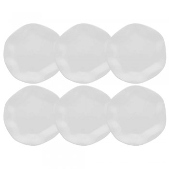 Jogo de 6 Pratos de Sobremesa Ryo White 21,5 Cm Oxford