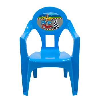 Poltrona Infantil Label Plasnew - Carros Azul