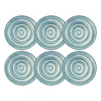 Jogo 6 Pratos de Sobremesa Unni Oceânica