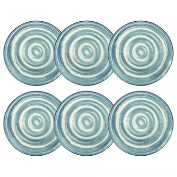 Jogo 6 Pratos Fundo Unni Oceânica